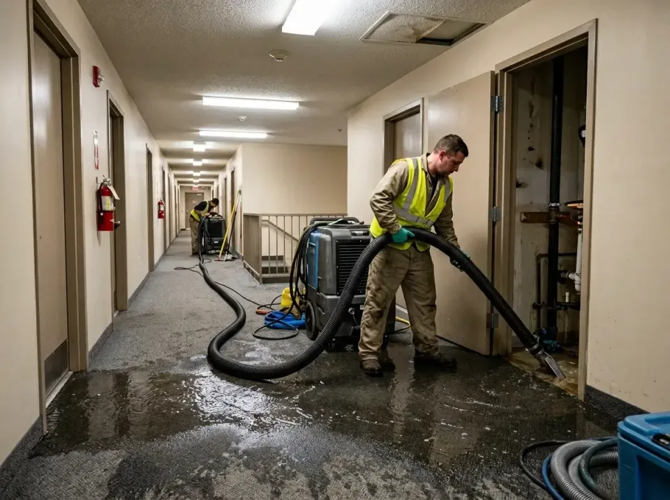 multi-unit-apartment-hallway-f-005 — frequently asked questions, Emergency Burst Pipe Water Extraction & Removal in Silver H…